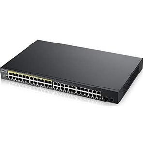 Zyxel GS1900-48HPv2, Managed, L2, Gigabit Ethernet (10/100/1000), Vollduplex, Power over Ethernet (PoE), Rack-Einbau