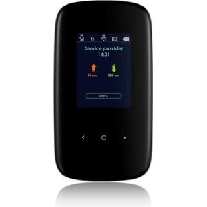 Zyxel 4G LTE-A mobiele WiFi hotspot | Tot wel 300 Mbps downloadsnelheid | Deel Dual-Band WiFi met 32 apparaten | Accu die een hele dag meegaat | Handzaam formaat (LTE2566-M634)