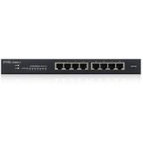 Zyxel - GS1900-8 - Managed L2 Gigabit Ethernet - Zwart - 8 Poorten