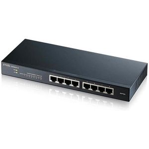Zyxel - GS1900-8 - Managed L2 Gigabit Ethernet - Zwart - 8 Poorten