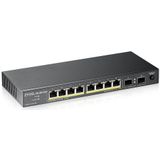 Zyxel GS1100-10HP v2 Unmanaged Gigabit Ethernet (10/100/1000) Power over Ethernet (PoE) Zwart