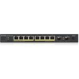 Zyxel GS1100-10HP v2 Unmanaged Gigabit Ethernet (10/100/1000) Power over Ethernet (PoE) Zwart