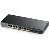 Zyxel GS1100-10HP v2 Unmanaged Gigabit Ethernet (10/100/1000) Power over Ethernet (PoE) Zwart