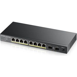 Zyxel GS1100-10HP v2 Unmanaged Gigabit Ethernet (10/100/1000) Power over Ethernet (PoE) Zwart
