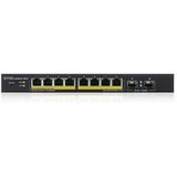 Zyxel GS1900-10HP Managed L2 Gigabit Ethernet (10/100/1000) Power over Ethernet (PoE) Zwart