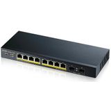Zyxel GS1900-10HP Managed L2 Gigabit Ethernet (10/100/1000) Power over Ethernet (PoE) Zwart