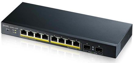 Zyxel GS1900-10HP Managed L2 Gigabit Ethernet (10/100/1000) Power over Ethernet (PoE) Zwart