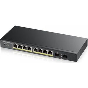 Zyxel GS1900-8HP v3 PoE Managed L2 Gigabit Ethernet (10/100/1000) Power over Ethernet (PoE) Zwart