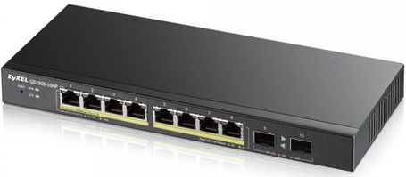 Zyxel GS1900-8HP v3 PoE Managed L2 Gigabit Ethernet (10/100/1000) Power over Ethernet (PoE) Zwart