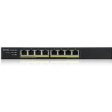 Zyxel GS1915-8EP Managed L2 Gigabit Ethernet (10/100/1000) Power over Ethernet (PoE) Zwart