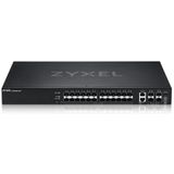 Zyxel - XGS2220-30F - Managed L3 Switch - Zwart - 24 SFP - 4 SFP+ - 2 10G Ethernet
