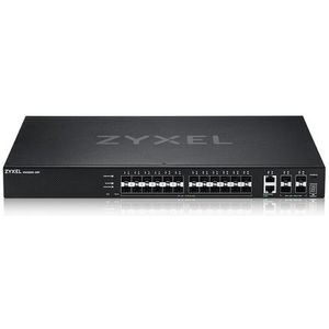 Zyxel - XGS2220-30F - Managed L3 Switch - Zwart - 24 SFP - 4 SFP+ - 2 10G Ethernet
