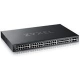 Zyxel - XGS2220 - Layer 3 Access Switch - Zwart - 24x1G RJ45, 2x10MultiGig RJ45