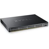 Zyxel - XGS2220 - Layer 3 Toegangsschakelaar - Zwart - 960W PoE - 48x1G RJ45