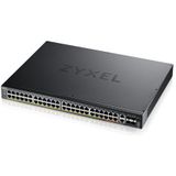 Zyxel - XGS2220 - Layer 3 Toegangsschakelaar - Zwart - 960W PoE - 48x1G RJ45