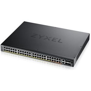 Zyxel - XGS2220 - Layer 3 Toegangsschakelaar - Zwart - 960W PoE - 48x1G RJ45