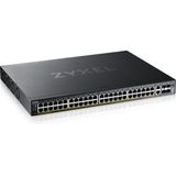 Zyxel - XGS2220 - Layer 3 Toegangsschakelaar - Zwart - 600W PoE - 48x1G RJ45