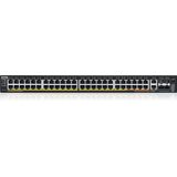 Zyxel - XGS2220 - Layer 3 Toegangsschakelaar - Zwart - 600W PoE - 48x1G RJ45
