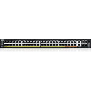 Zyxel - XGS2220 - Layer 3 Toegangsschakelaar - Zwart - 600W PoE - 48x1G RJ45