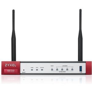 Zyxel - USG FLEX 50 AX - Router - Zilver/Rood - Wifi 6