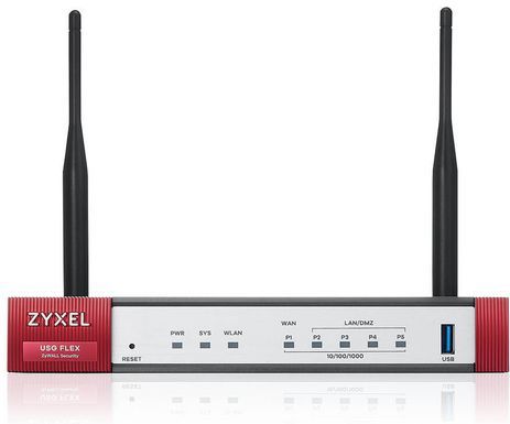 Zyxel - USG FLEX 50 AX - Router - Zilver/Rood - Wifi 6
