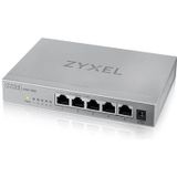 Zyxel - XMG-105 - 5-Port 2.5G Multi-Gig Switch - Blauw - Desktop/Wandmontage