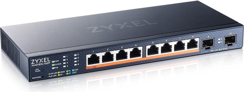 Zyxel XMG1915-10EP Managed L2 2.5G Ethernet (100/1000/2500) Power over Ethernet (PoE)