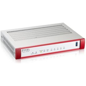 Zyxel - USGFLEX50HP Gold - Router - Grijs, Rood - 5 RJ-45 Poorten