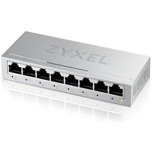 Zyxel - GS-108BV5 - Netwerkschakelaar - Zilver - 8 Poorten - Gigabit Ethernet