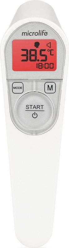 Microlife NC 200 - Infrarood Thermometer - Meting in 3 Seconden - Klinisch Getest - Zeer Nauwkeurig - Correct Positioneren - Meet Temperatuur, Objecten en Omgeving - 5 Jaar Garantie