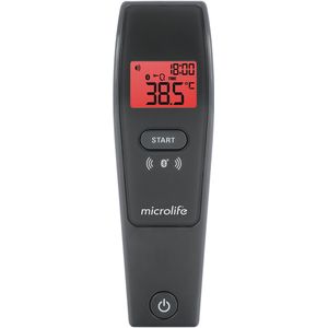Microlife NC 150 BT | Infrarood Thermometer met Bluetooth | Meting in 3 seconden | Klinisch getest | Zeer nauwkeurige metingen | Helpt bij het correct positioneren | Meet temperatuur, objecten en omgeving | Inclusief App | 5 jaar garantie