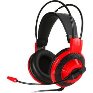 MSI compatibele DS 501 (Bedraad), Gaming headset, Zwart, Rood