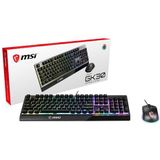 MSI Vigor GK30 Combo - Toetsenbord en Muis Bundel - QWERTY - Zwart