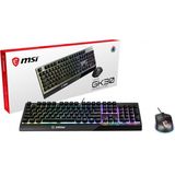 MSI Vigor GK30 Combo - Toetsenbord en Muis Bundel - QWERTY - Zwart