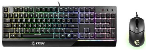 MSI Vigor GK30 Combo - Toetsenbord en Muis Bundel - QWERTY - Zwart