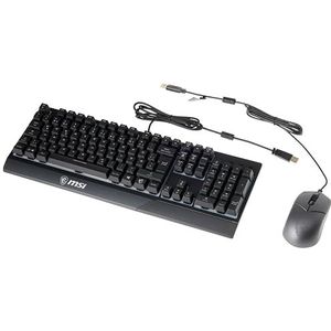MSI S11-04DE601-CLA toetsenbord Inclusief muis Gamen USB QWERTZ Duits Zwart