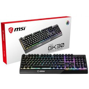 MSI Vigor GK30 toetsenbord Gamen USB QWERTZ Duits Zwart