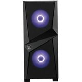 MSI MAG Forge 100M Midi Tower Zwart, Transparant