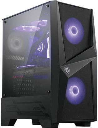 MSI MAG Forge 100M Midi Tower Zwart, Transparant