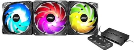 MSI MAX F12A-3H ARG - Computerkoelelement - Zwart - 120 mm - 3 Stuks