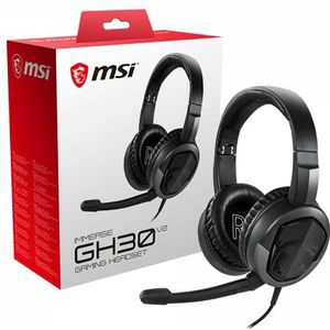 MSI Immerse GH30 V2 Gaming Headset - In-Line Mic - 3.5mm Jack