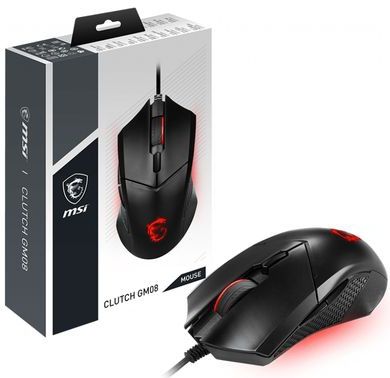 Mouse MSI Clutch GM08 Red Black