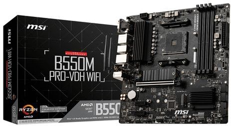 Gaming Moederbord MSI B550M PRO-VDH mATX DDR4 AM4 WiFi