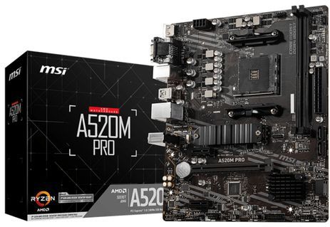 Moederbord MSI A520M PRO mATX AM4