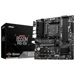 MSI B550M PRO-VDH moederbord AMD B550 Socket AM4 micro ATX