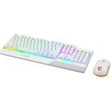 MSI VIGOR GK30 COMBO WHITE US toetsenbord USB QWERTY Italiaans Wit