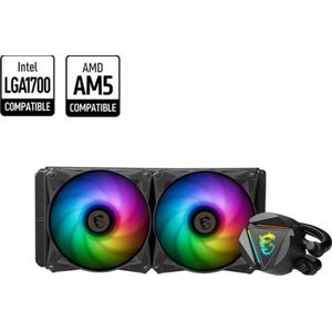 MSI MAG CORELIQUID 280R V2 koelsysteem voor computers Computer behuizing Koeler 14 cm Zwart