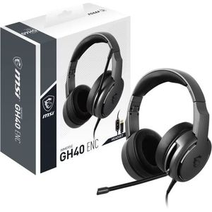 MSI - Immerse GH40 - Headset - Zwart - Bedraad - Gamen