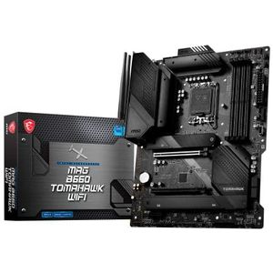 MSI MAG B660 TOMAHAWK WIFI-moederbord, ATX - Voor Intel Core 12e generatie, LGA 1700-processors - Geheugenboost DDR5 4800+MHz/OC, PCIe 4.0- en 3,0 x16-sleuven, 3 x M.2 Gen4-sleuven, Wi-Fi 6