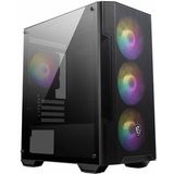 MSI MAG Forge M100A Micro Tower Zwart, Transparant